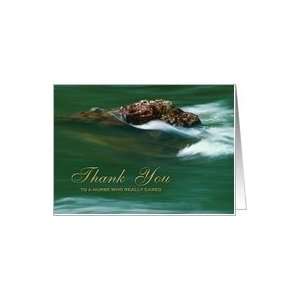  Thank You Nurse River Rock Photograph Card Health 