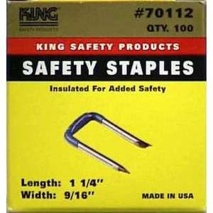  Bx/100 x 4 King Innovation Insulated Staple (70112)