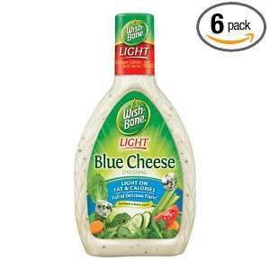 Wishbone Salad Dressing, Light Blue Cheese, 16 Ounce Bottles (Pack of 