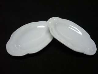 White Large Plates Dollhouse Miniatures Ceramic Supply  