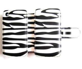 ZEBRA PRINT   Wallet Case with Card Slots for iPhone 3  