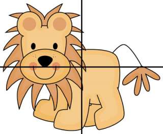 LION JUNGLE MURAL NURSERY BABY WALL STICKERS DECALS  
