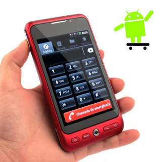   Android 2.2 Dual Sim TV WIFI A GPS Touch Screen Cell Phone H3 Red