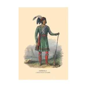  Asseola (A Seminole Leader) 12x18 Giclee on canvas