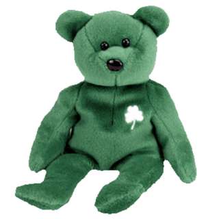 Ty Beanie Baby Erin the Sitting Green Irish Bear   Mwmt  