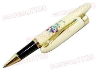 PI41 France Jewely Clip Permanent Love Flower Ball Pen  