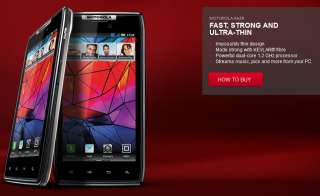 Motorola RAZR XT910 Unlocked 16GB GSM 3G 4.3inch AMOLED 8MP Android 