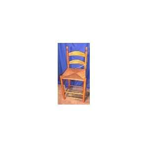  Ladderback Oak High Chair with Acorn/Finial Tops, #br08 