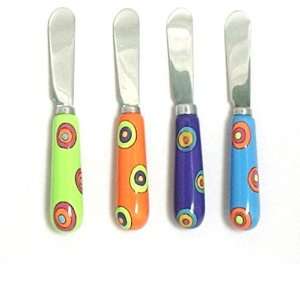  Cheese Spreaders   (Set of 4)   Dancing Dots Kitchen 