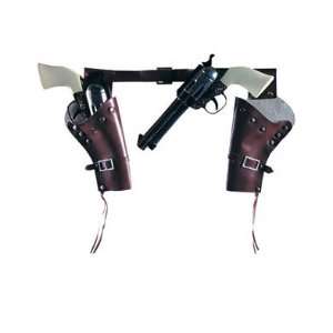  Steampunk Cowboy Sheriff Costume Gun & Holster Belt Set 