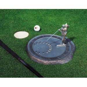  Golfer Sundial Verdigris Patio, Lawn & Garden