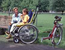 optional push rims the wheelchair passenger can move around 