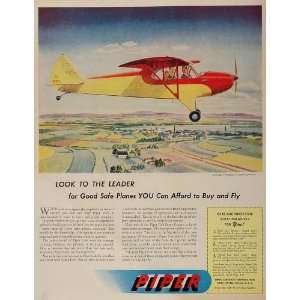  1946 Ad Piper Cub Super Cruiser Airplane Lock Haven PA 