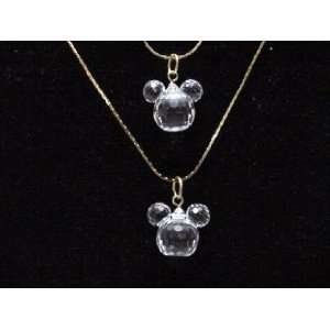  Crystal Mickey Mouse Necklace   Genuine Swarovski 