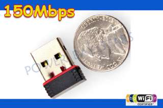 USB 2.0 Wireless 150Mbps LAN WIFI 802.11n Card Adapter  