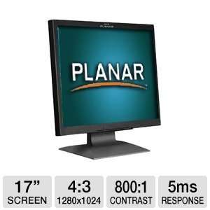  Planar PL1700 17 Inch LCD Monitor with Thin Bezel (Black 