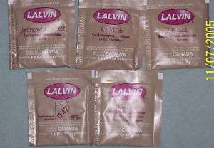 Wine Yeast Lalvin Brand 4 pks Lowest Shipping Fees  