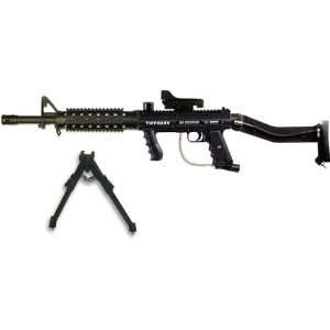  Tippmann 98 Platinum M16 RIS Dogleg Paintball Gun   Black 