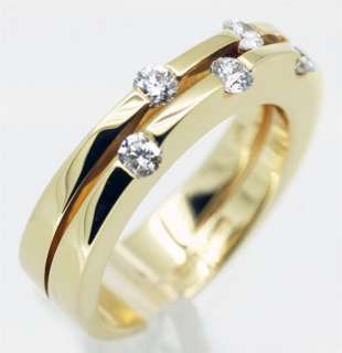   Roberto Coin Classica Parisienne 18k Yellow Gold Diamond Ring  