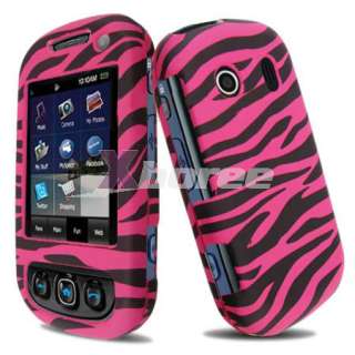 For Samsung M350 Seek Case Cover H Pink Black Zebra R.  