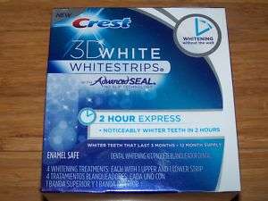 CREST 3D 2 Hour Express Whitestrips White Strips Teeth  