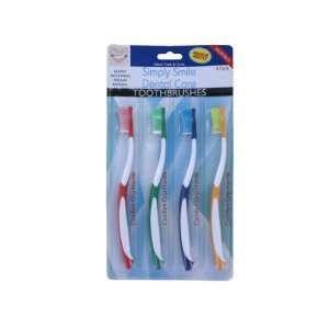  4 Pack toothbrushes   Case of 24   BE476 24 Health 