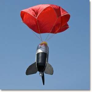   Red Rip stop Nylon Parachute for Water or Model Rocket Toys & Games