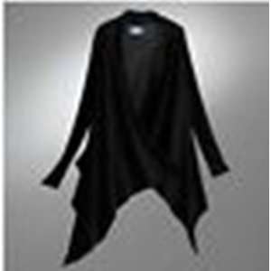  Simply Vera Wang black flyaway cardigan sweater sz XS 