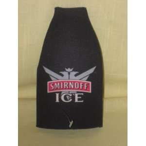  Vintage Smirnoff Ice Black Insulated Bottle Koozie Cover 