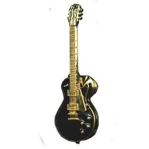  Les Paul Vintage Electric Guitar Pin   Black Musical 