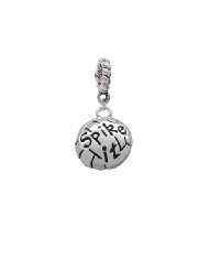 Volleyball   Spike It Silver European Charm Dangle Bead [Jewelry]