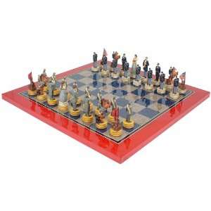  Civil War II Theme Chess Set Deluxe Package Toys & Games