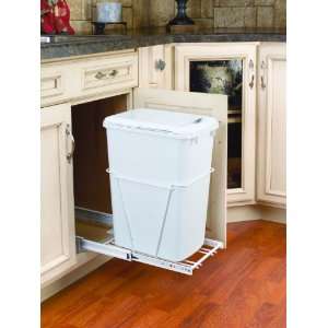   RV 24 Quantity RV Series 35 Quart Pull Out Waste Container with Lid a