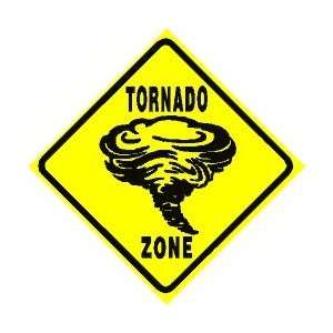    TORNADO ZONE xing sign * street weather storm