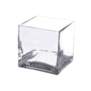   10 pcs 4 Square Clear Glass Wedding Centerpiece VASE