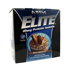  Dymatize Elite Whey Protein Isolate   Rich Chocolate   10 