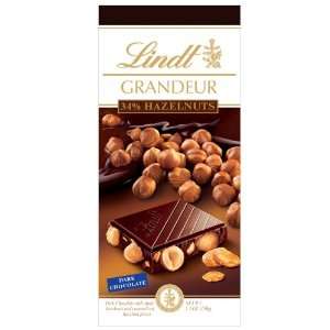 Lindt Grandeur Dark Chocolate with Whole Hazelnuts, 5.3 Ounce Packages 