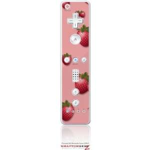  Wii Remote Controller Skin   Strawberries on Pink by 