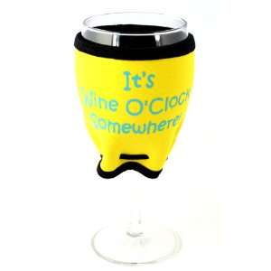  Its Wine OClock Somewhere Woozie ~ The Koozie For Your Wine 