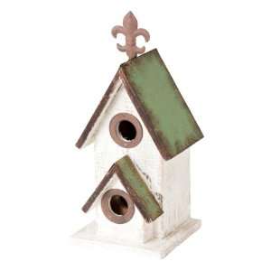  Wilco Imports, Wooden Birdhouse, 6 inches x 6 inches x 14 