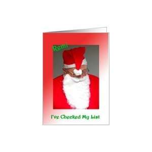  Remi Santas Checking His List Card Health & Personal 